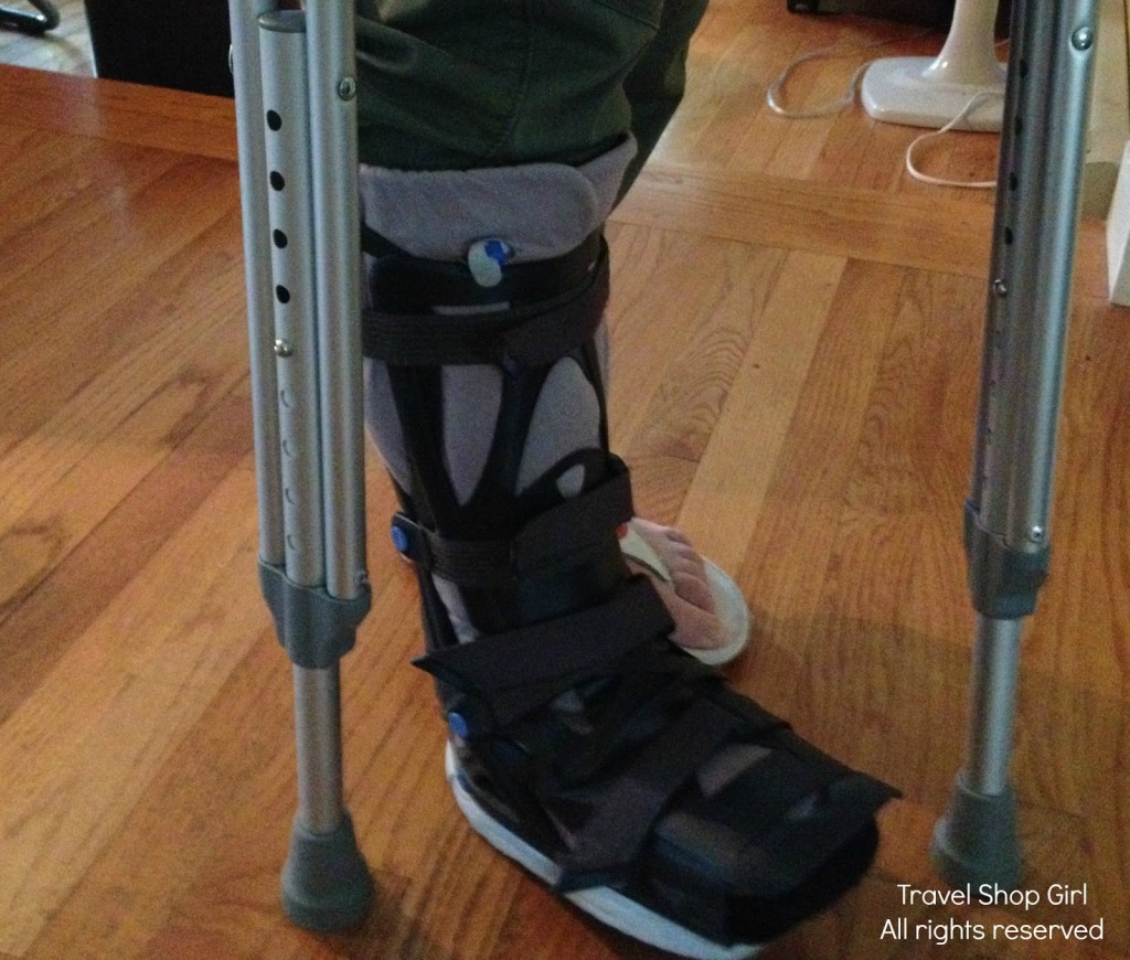 The dreaded boot AND crutches