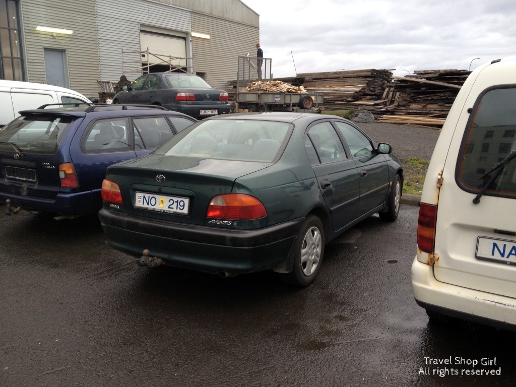 My rental car - the Toyota Avensis