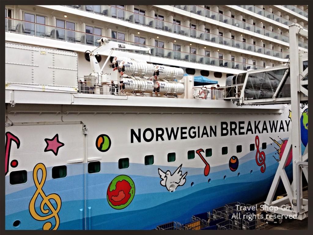 Getting ready to board the Norwegian Breakaway