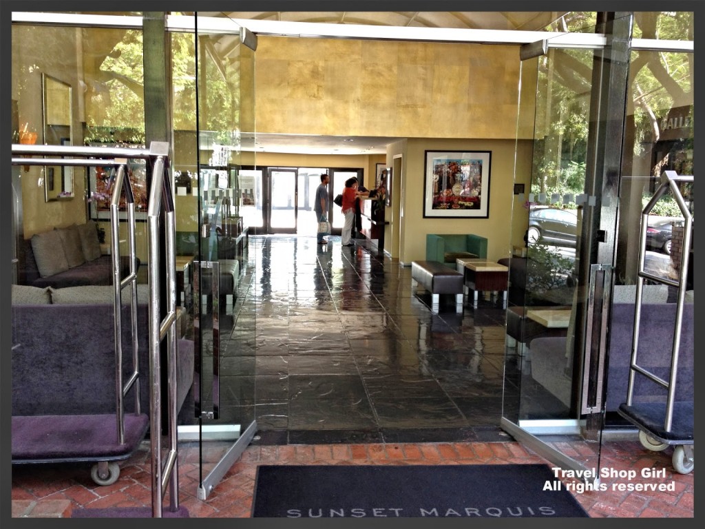 Entrance to the Sunset Marquis