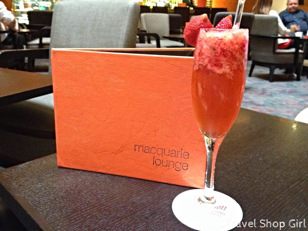 Macquarie Lounge and a Strawberry Lush