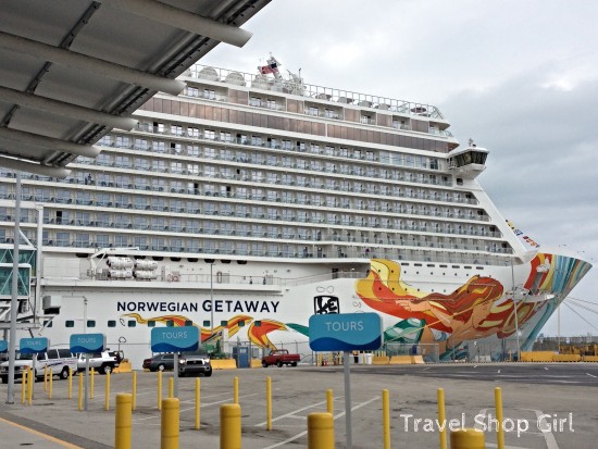 Norwegian Getaway docked in the Port of Miami
