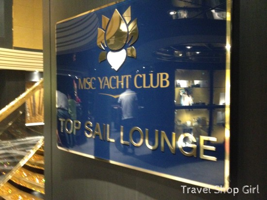 MSC Yacht Club's Top Sail Lounge on MSC Preziosa
