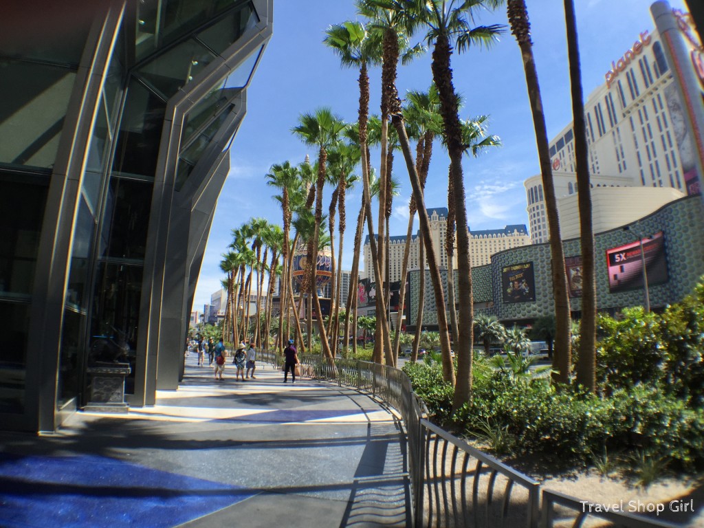 Sidewalk in front of The Cosmopolitan on the Strip