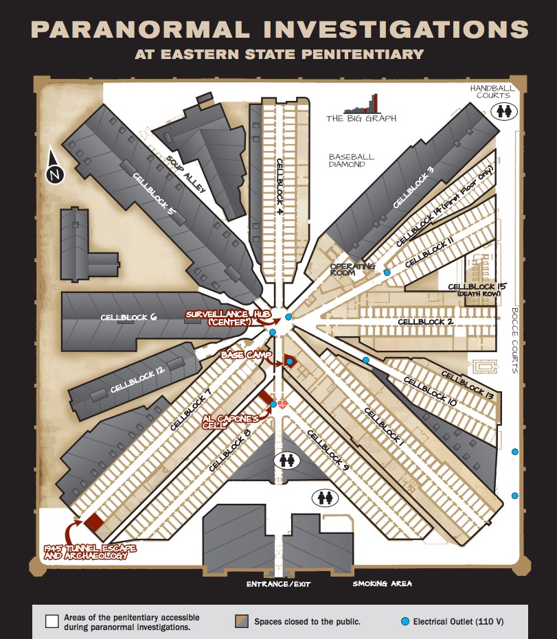 Eastern State Penitentiary Map